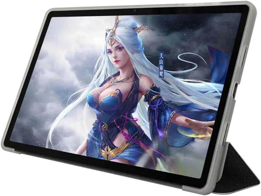 Case for TECLAST T60 Tablet 12 inch, Ultra Slim PU Leather Protective Cover Case with Auto Wake/Sleep Folding Trifold Stand Soft TPU Back Shell for TECLAST T60 Tablet 12 inch, Black