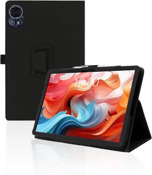 Case for TECLAST T65Max Tablet 13 Inch,Folding Stand Protective,BOVUGAC Case Cover with Pencil Holder,Wrist Strap,Full Protection,Premium PU,Scratch Resistant(Black)