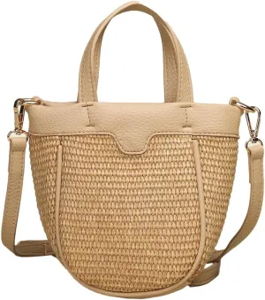 Casual Crossbody Bags for Women Top-Handle Handbags for Women Handwoven Tote Bag Satchel Shoulder Bag Purse Vacation Summer