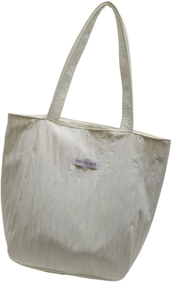 Casual Korean Bucket Bag For Women Spacious Single Shoulder Bags Large Handbag Underarm Purse Fashion Accessory