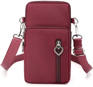 Cell Phone Bag Water Resistant Crossbody Travel Purse Sport Arm Bag Wallet Mini Shoulder Handbag with Adjustable Strap