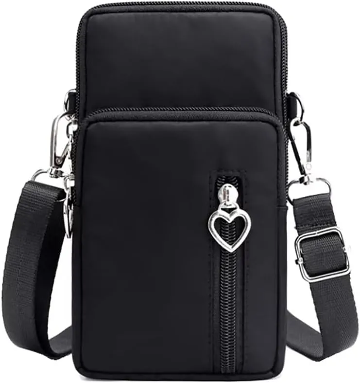Cell Phone Bag Water Resistant Crossbody Travel Purse Sport Arm Bag Wallet Mini Shoulder Handbag with Adjustable Strap