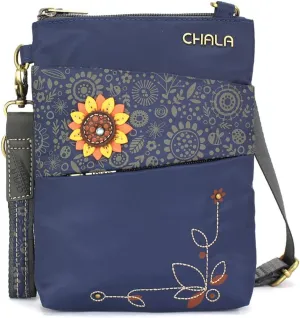 CHALA Venture Evolution RFID Cell Phone Purse - Women Nylon/Faux Leather Xbody Handbag with Adjustable Strap