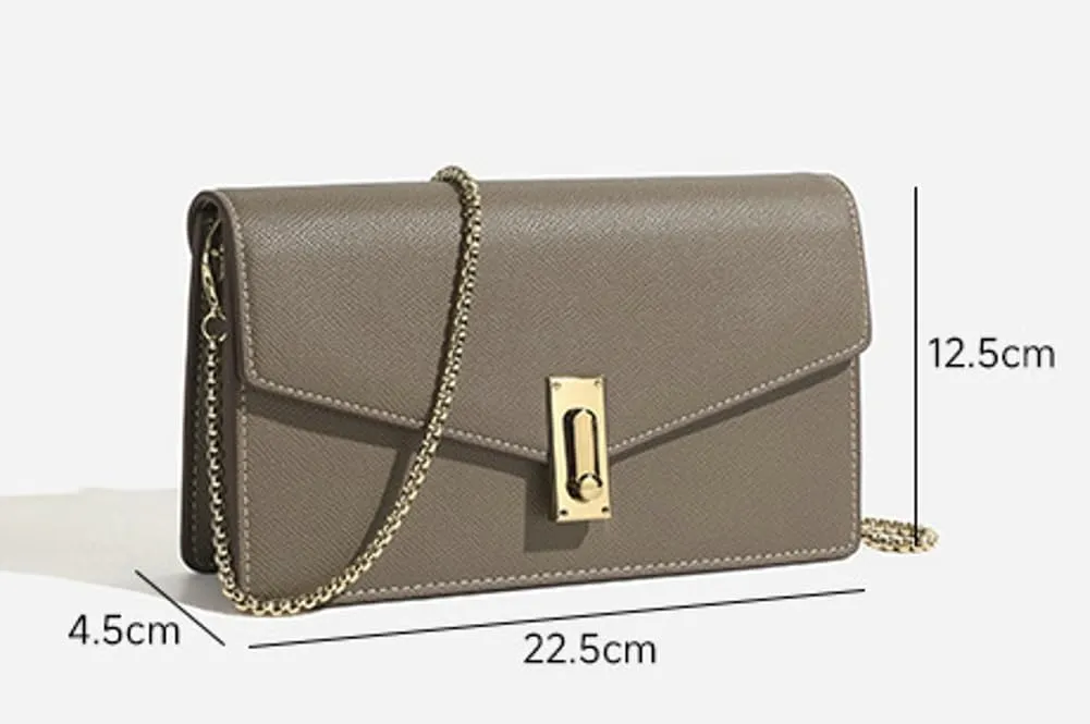 Chic Bag for Women - Versatile Chain Strap Underarm, Single-Shoulder & Crossbody Purse Envelope Bag