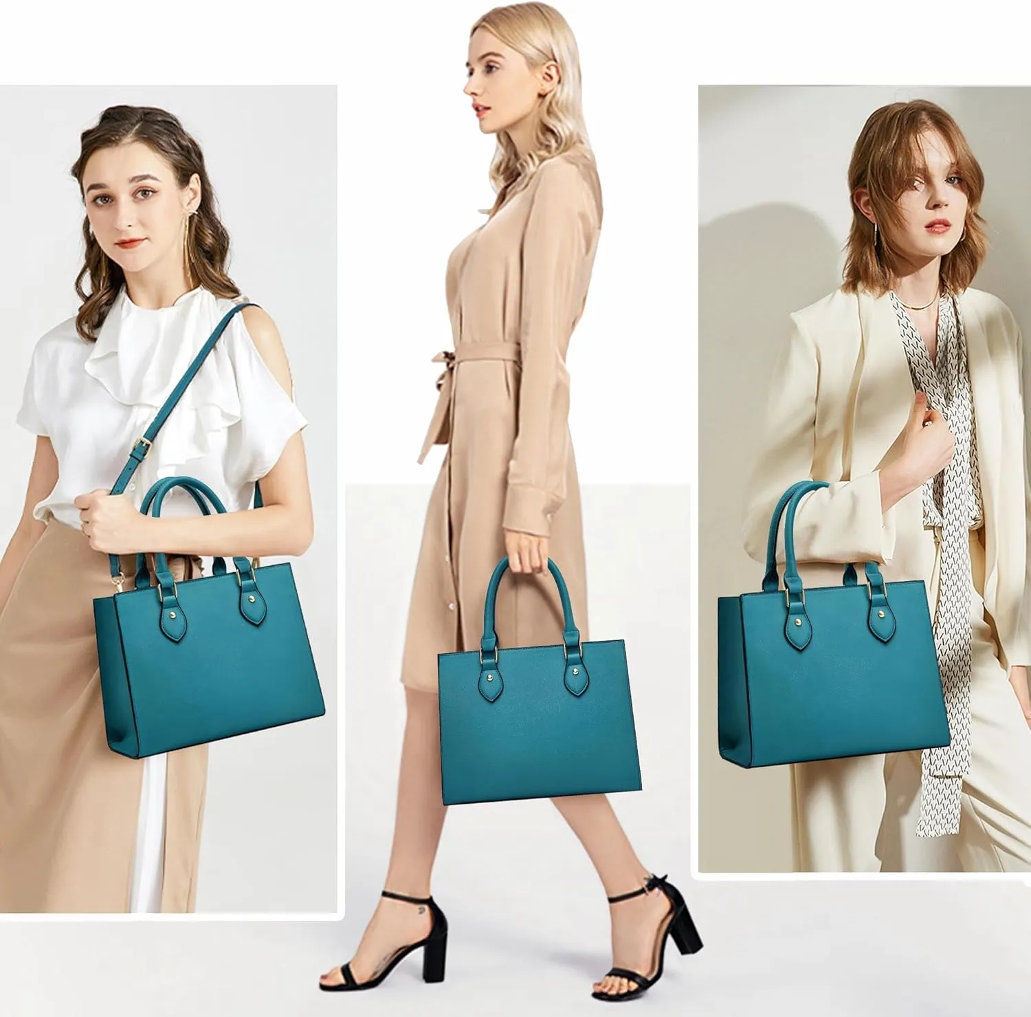 CHICAROUSAL Crossbody Purses and Handbags for Women PU Leather Tote Top Handle Satchel Shoulder Bags