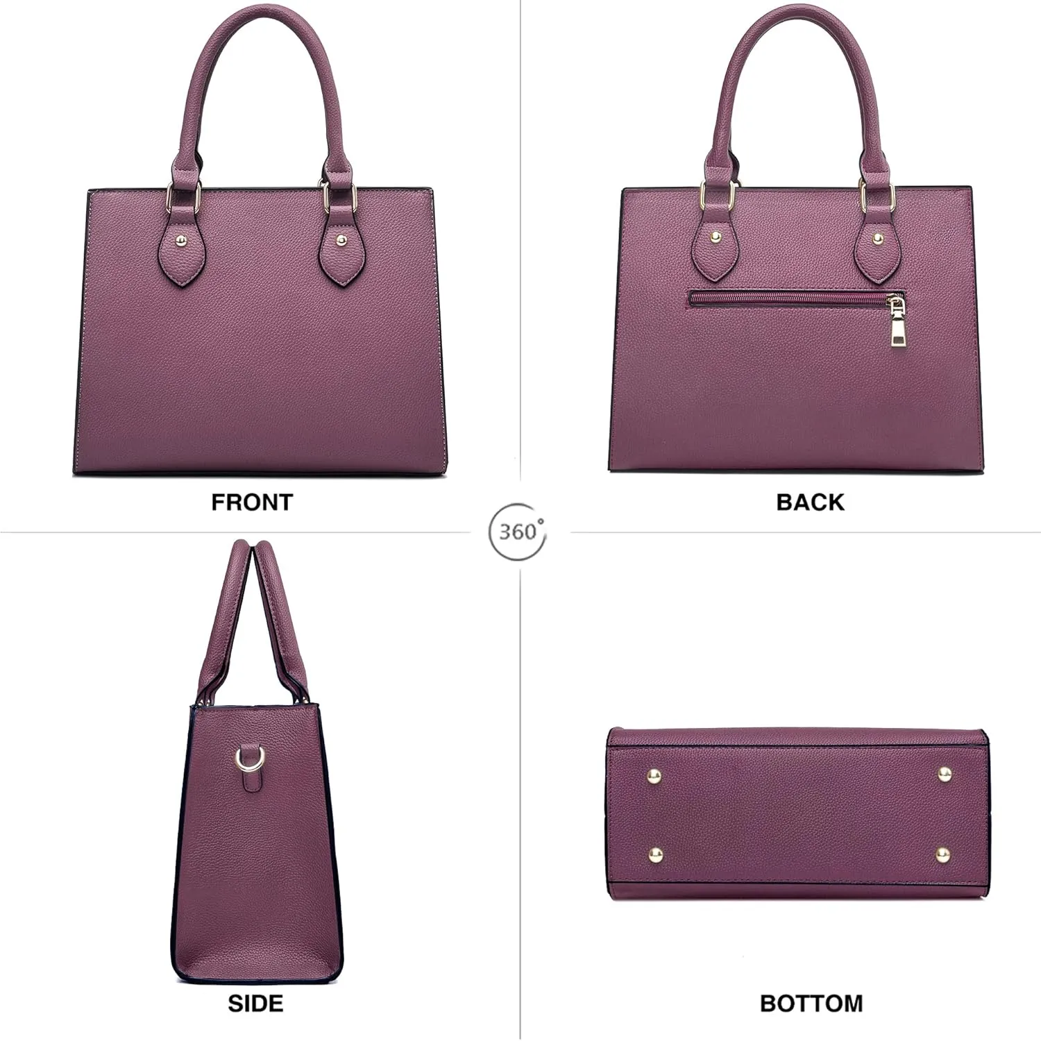 CHICAROUSAL Crossbody Purses and Handbags for Women PU Leather Tote Top Handle Satchel Shoulder Bags
