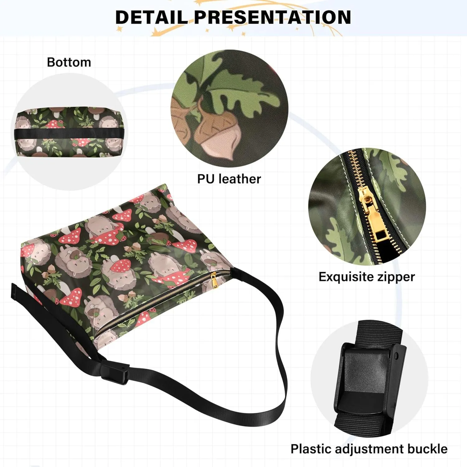 Childish Cute Sloth Creative Lady Leather Purses Hobo Large Crossbody Bags Animal Print Womens Everyday Purse