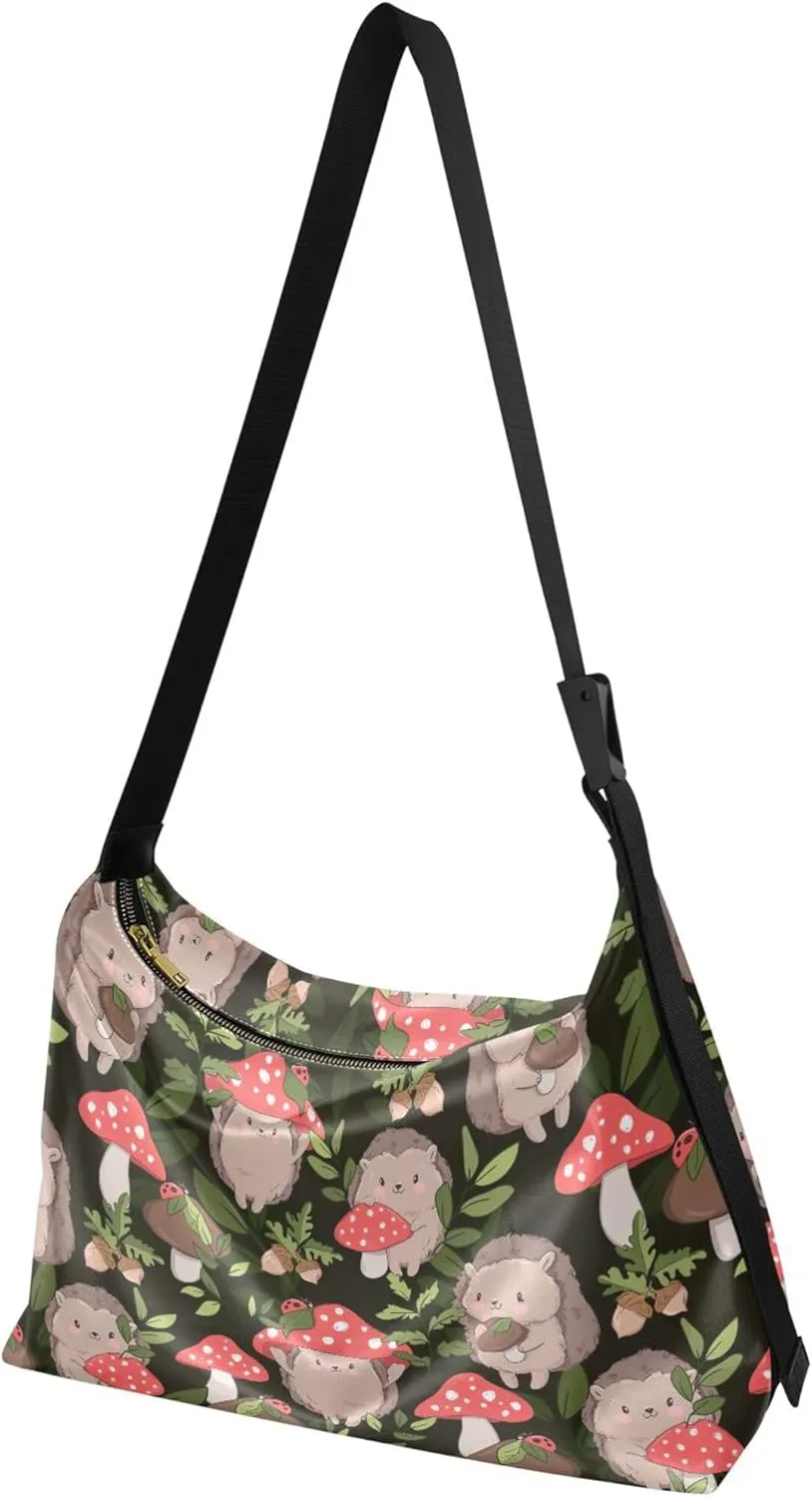 Childish Cute Sloth Creative Lady Leather Purses Hobo Large Crossbody Bags Animal Print Womens Everyday Purse