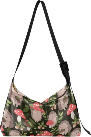 Childish Cute Sloth Creative Lady Leather Purses Hobo Large Crossbody Bags Animal Print Womens Everyday Purse