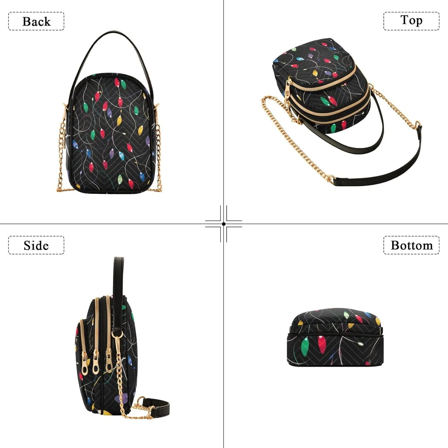 Christmas Ornaments Soldiers Set Women Crossbody Bags, Purse with Long Shoulder Strap, Stylish Crossbody Bags