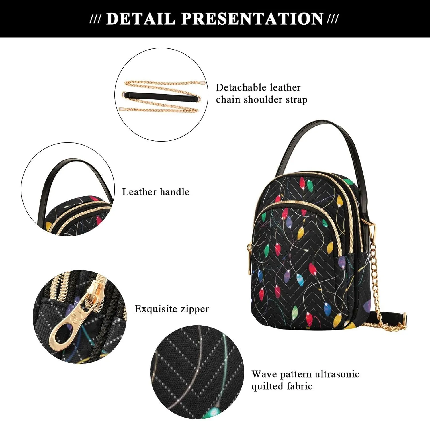 Christmas Ornaments Soldiers Set Women Crossbody Bags, Purse with Long Shoulder Strap, Stylish Crossbody Bags