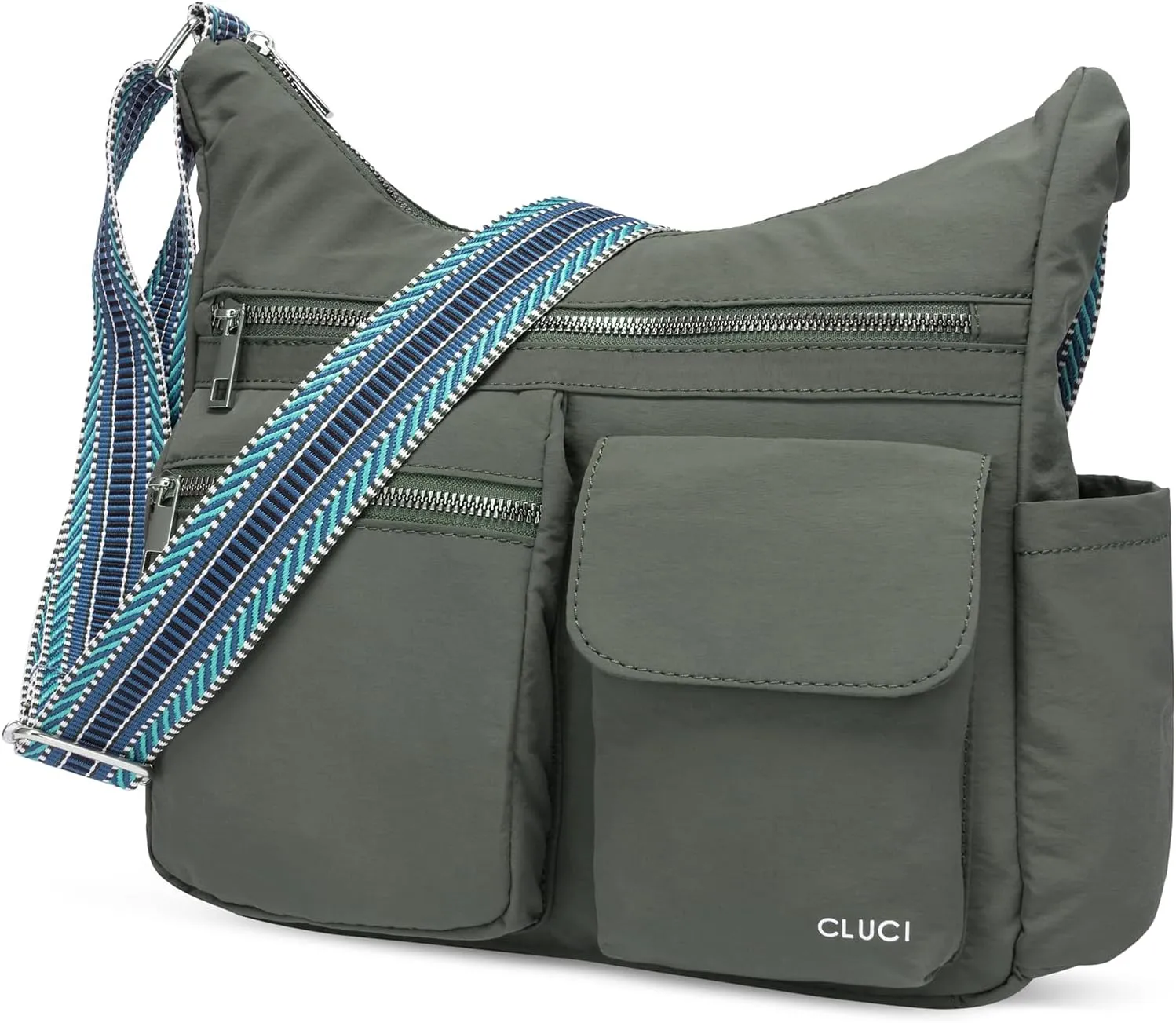 CLUCI Travel Purses for Women, Waterproof Nylon Crossbody Bags for Woman Trendy, Anti Theft Shoulder Bag for Ladies
