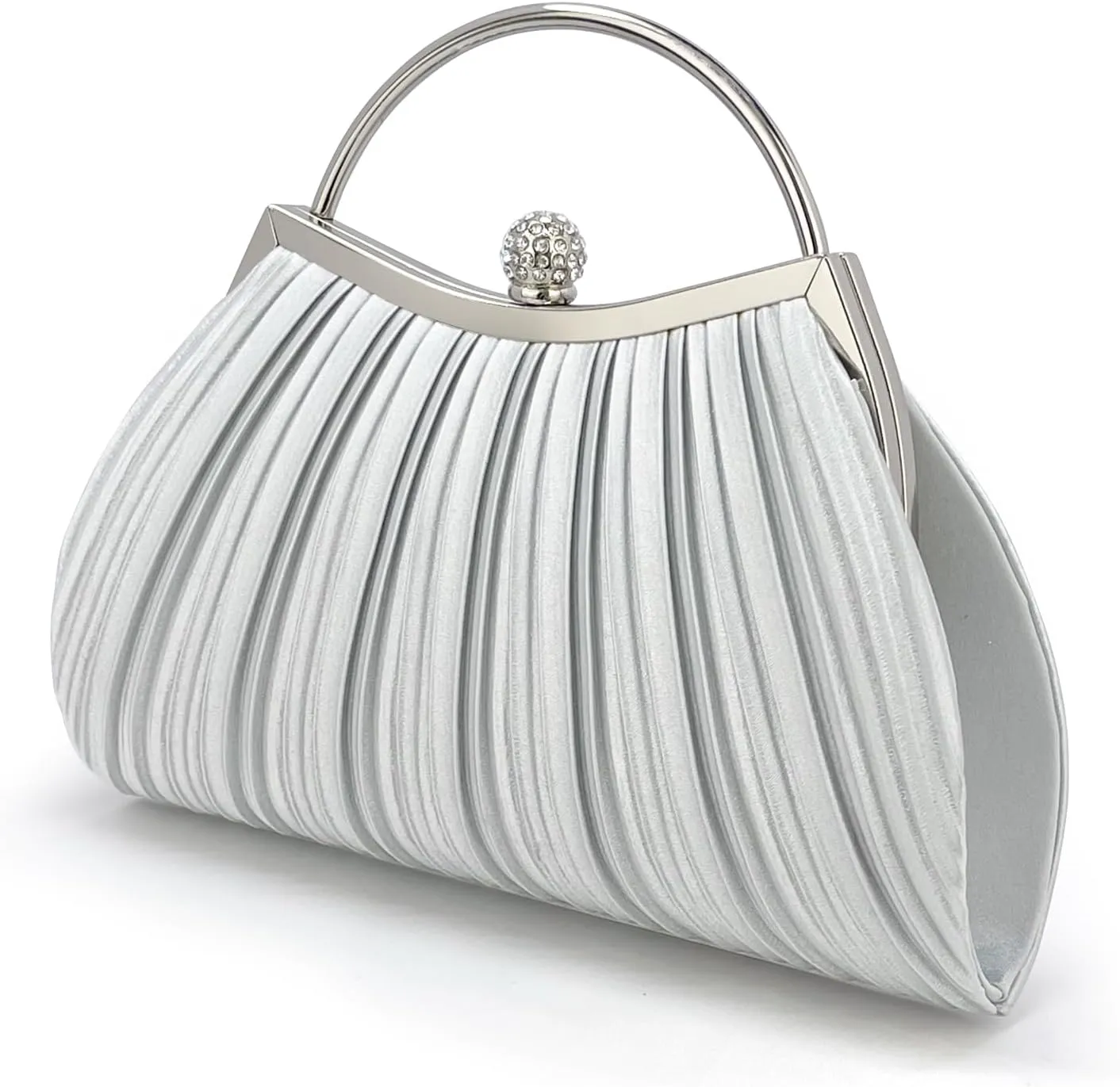 Clutch Purses for Women Evening Bags With Detachable Chain Strap for Cocktail Party Wedding with Pleated