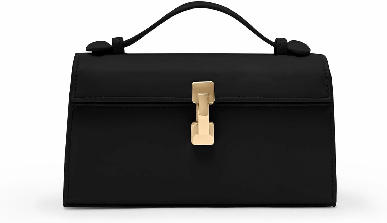 Clutch Purses for Women - Small Purse Top Handle - Evening Bag - Adjustable Crossbody Handbag - Trendy PU Leather