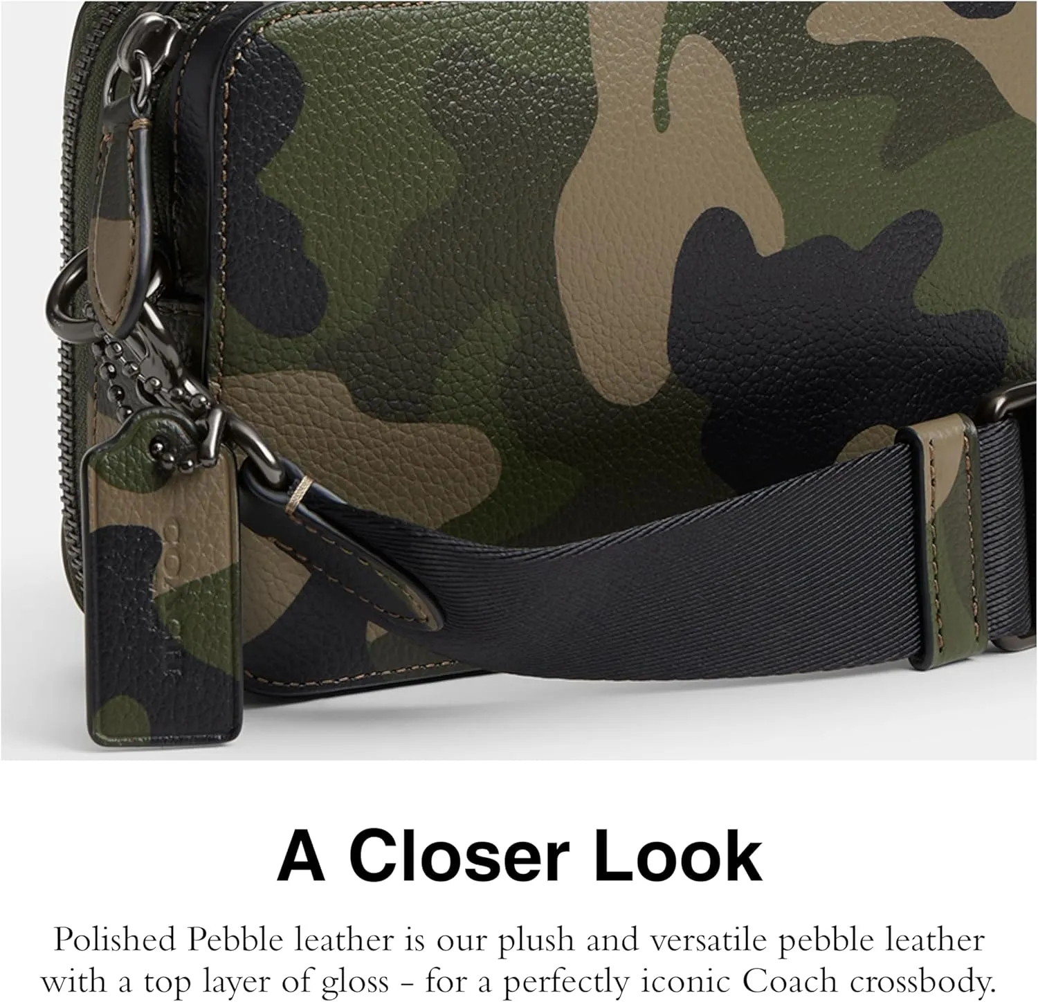 Coach Charter Crossbody 19 With Camo Print Graphic