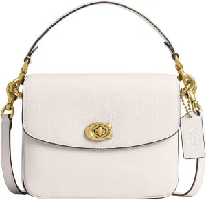 Coach Polished Pebbled Leather Cassie Crossbody 19, B4/Chalk