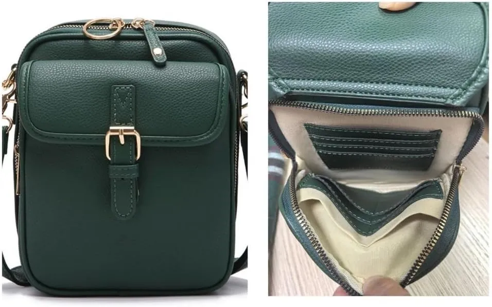 Collaborate 1 Crossbody Leather Bag, Urvashi Anti Theft Bags, Cross Body Bag for Women, Lady's Vintage Shoulder Purse