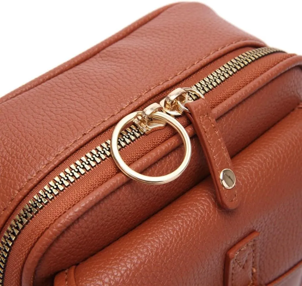 Collaborate 1 Crossbody Leather Bag, Urvashi Anti Theft Bags, Cross Body Bag for Women, Lady's Vintage Shoulder Purse