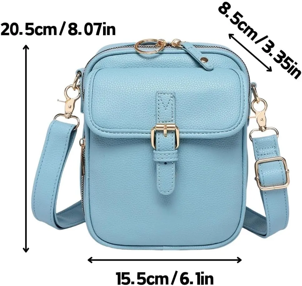 Collaborate 1 Crossbody Leather Bag, Urvashi Anti Theft Bags, Cross Body Bag for Women, Lady's Vintage Shoulder Purse