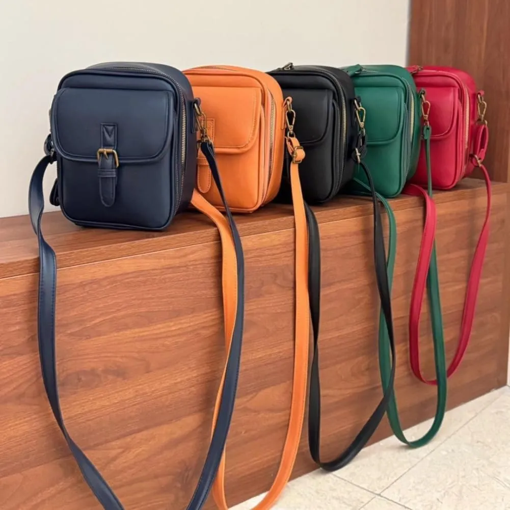 Collaborate 1 Crossbody Leather Bag, Urvashi Anti Theft Bags, Cross Body Bag for Women, Lady's Vintage Shoulder Purse