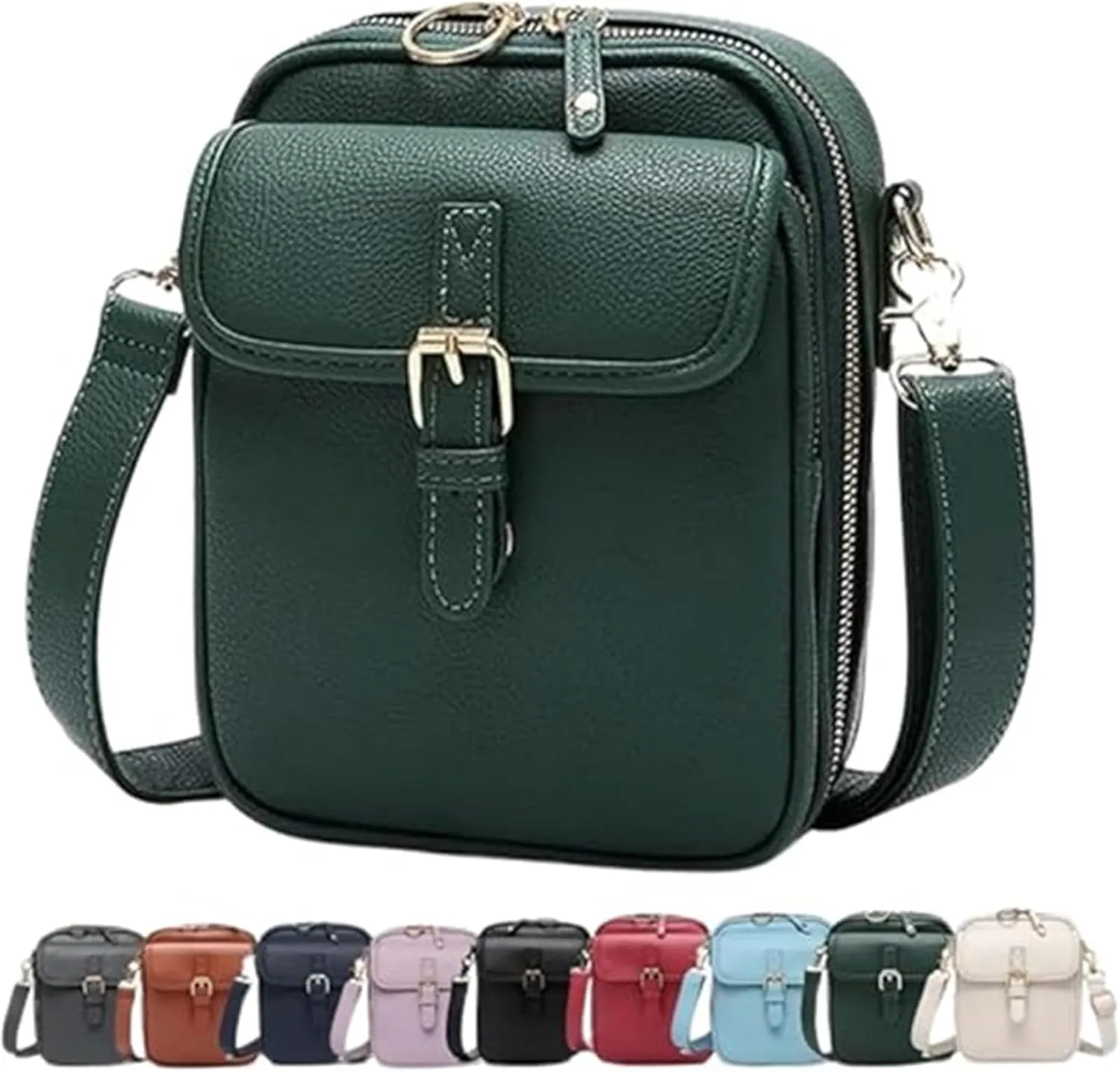 Collaboraten- Crossbody Leather Bag, Crossbody Leather Bag for women, Vintage Anti-Theft
