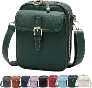 Collaboraten- Crossbody Leather Bag, Crossbody Leather Bag for women, Vintage Anti-Theft