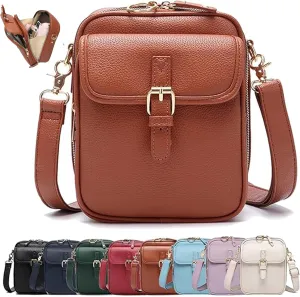 Collaboraten1 Crossbody Leather Bag, Collaborateam Urvashi Collaboration Tojoyride Anti Theft Shoulder Bags for Women Travel