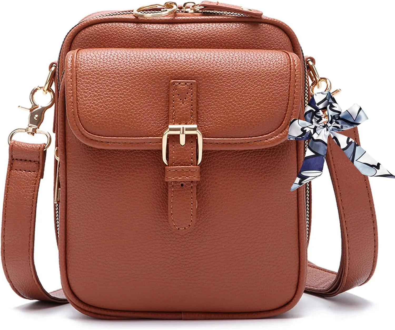 Collaboraten1 Crossbody Leather Bag, Small Messenger Bag Crossbody Bag, Vintage Cross Body Shoulder Purse with Card Slots