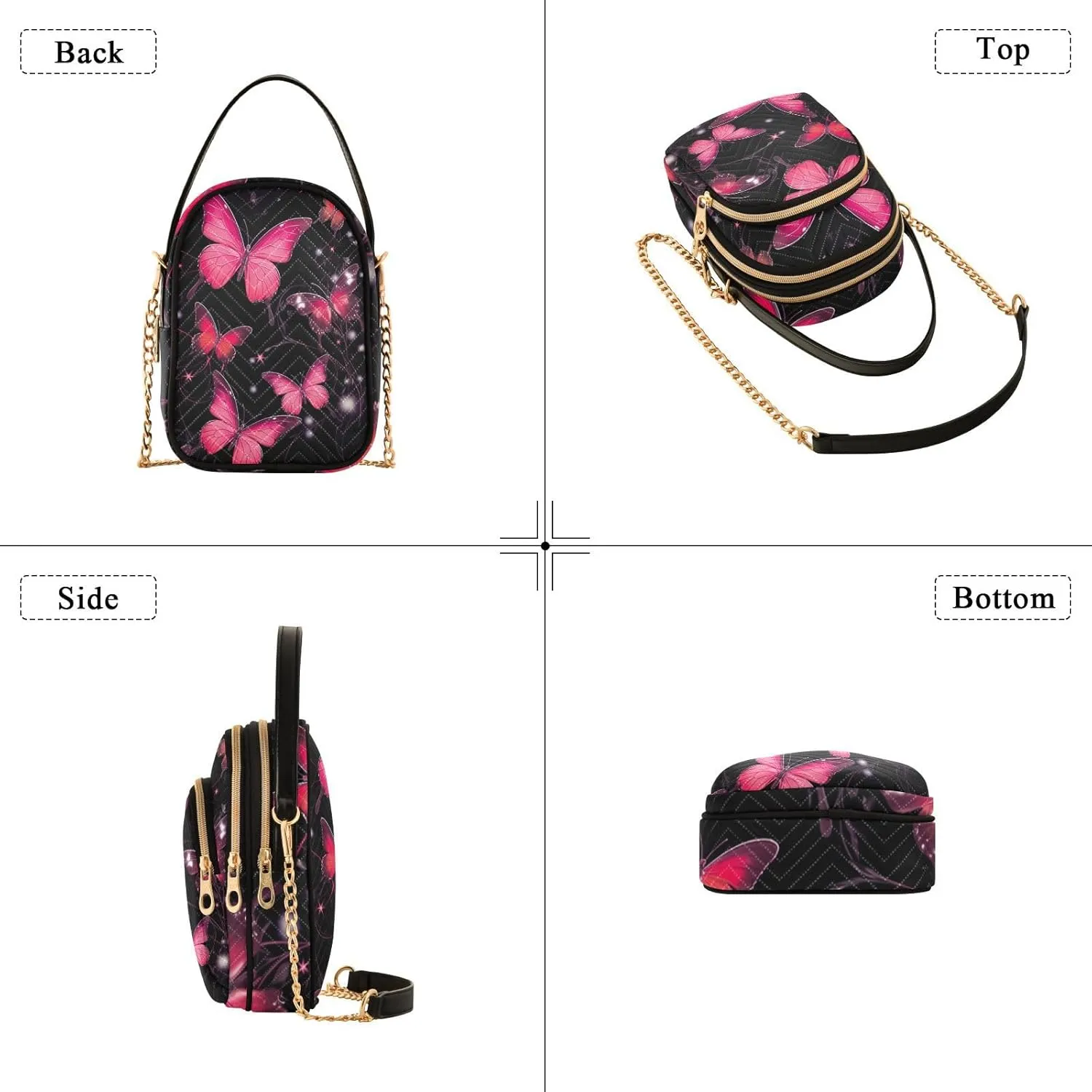 Colorful Dog Paw Print Women Crossbody Bag, Small Handbags for Women Crossbody, Fall Crossbody Purse