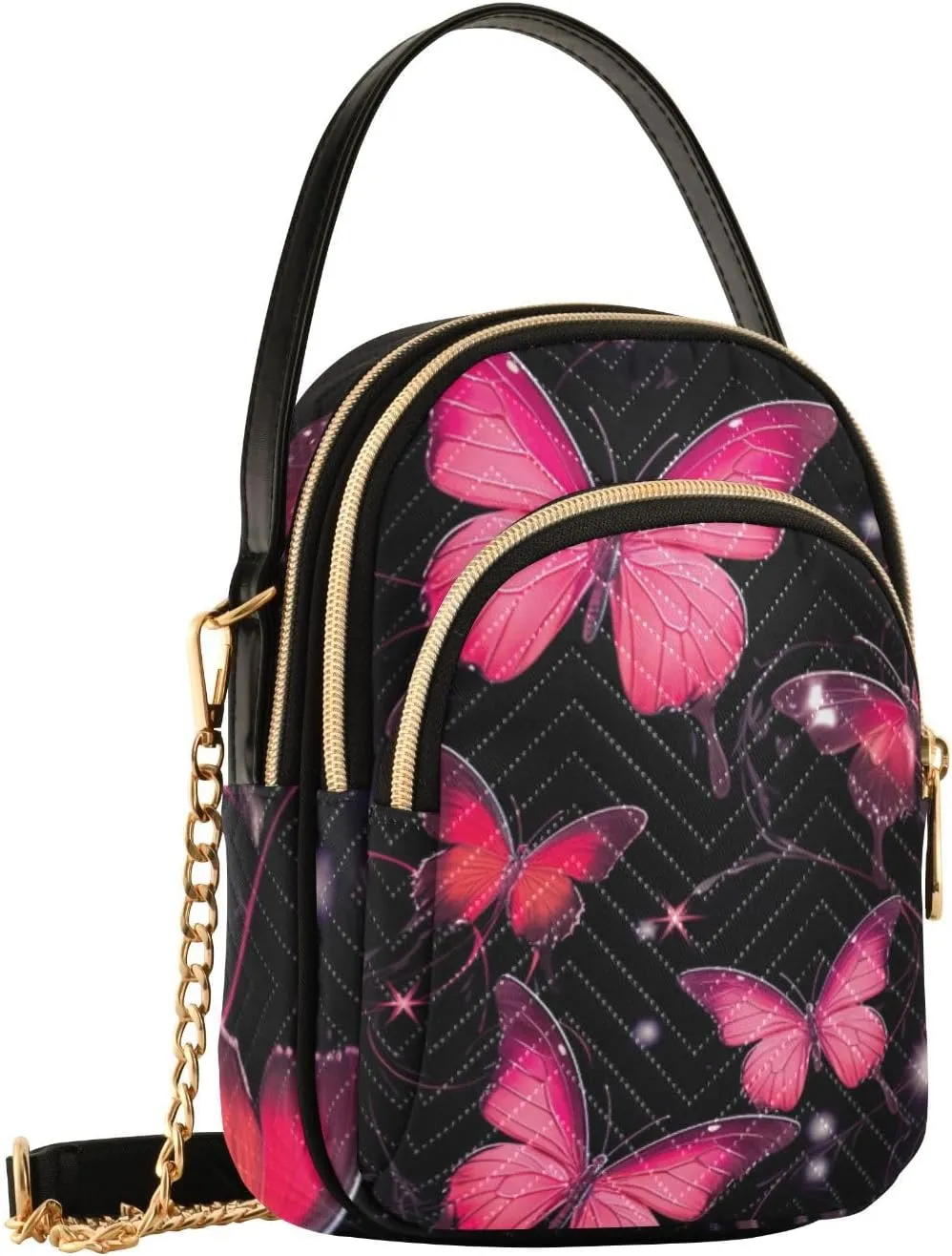 Colorful Dog Paw Print Women Crossbody Bag, Small Handbags for Women Crossbody, Fall Crossbody Purse