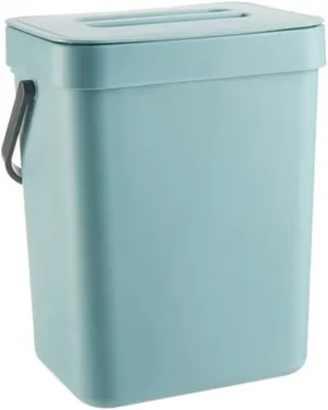 Compost Bin Indoor Kitchen Sealed, Hanging Small Trash Can with Lid Under Sink for Kitchen, Food Waste Bin for Countertop, Garbage Can, Food Waste Basket Bin, Countertop Compost Bin with Lid (D)