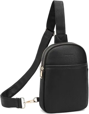 CORALDAISY Large Crossbody Bags for Women travel Sling Bag Leather Cross body Purse Big Purses for Women