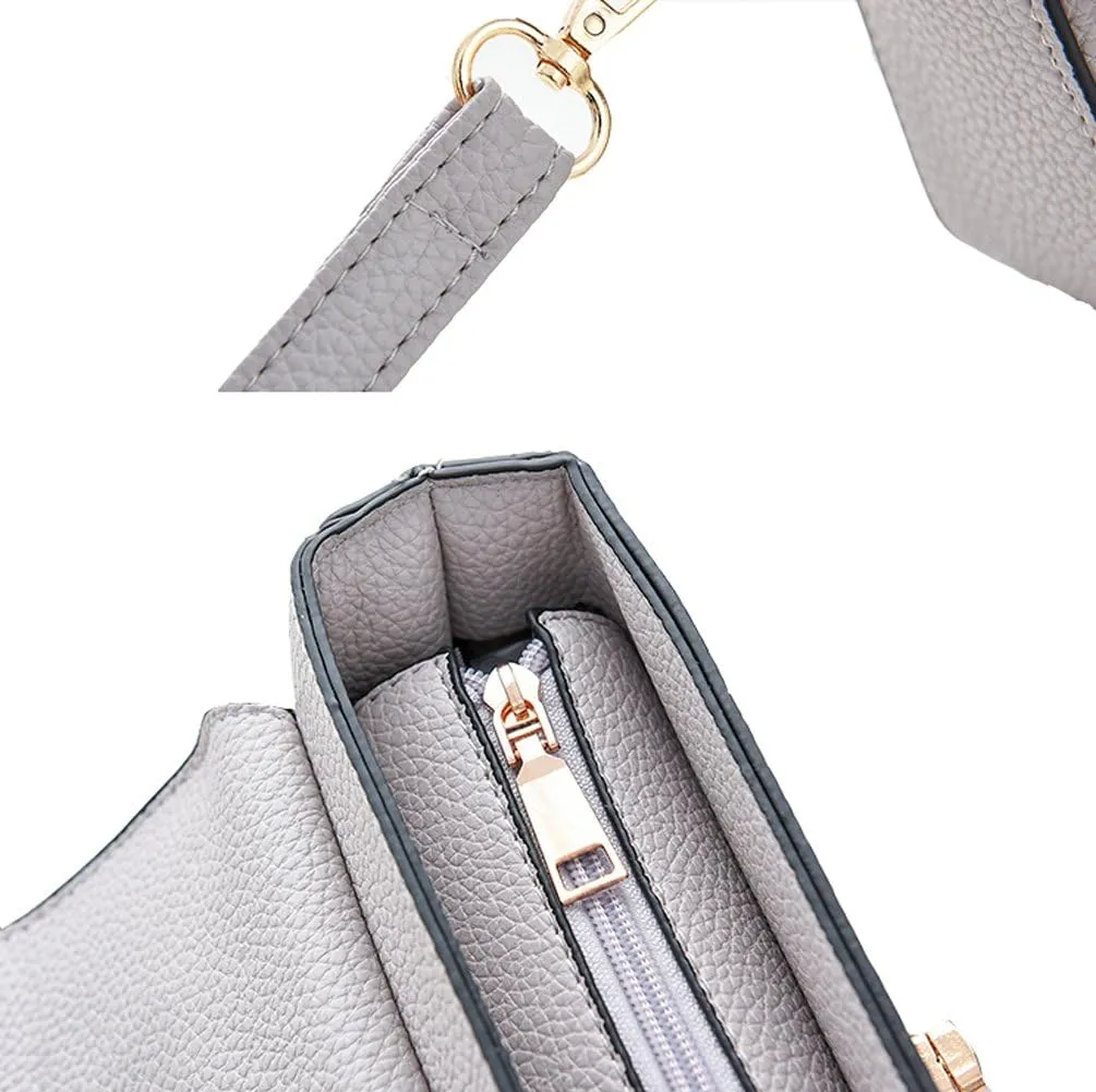 Covelin Women's Small Leather Handbag Tote Shoulder Crossbody Bag
