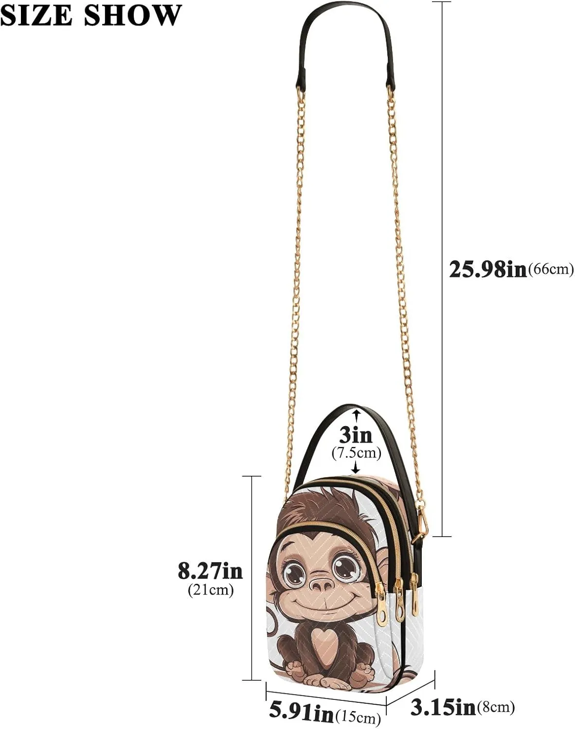Cow Holding a Daisy Small Shoulder Bags for Women Cross Body Cell Phone Purse