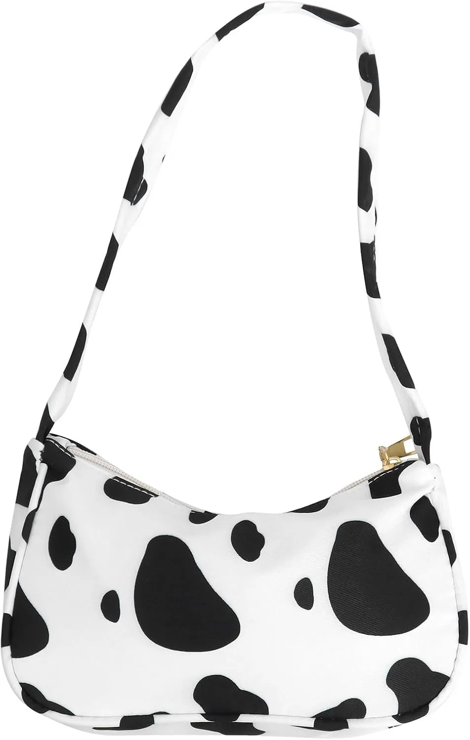 Cow Print Purses Cow Printing Underarm Bag Cow Fashion Shoulder Bag Cow Print Tote Bag Zipper Bag Chain Handbag for Women