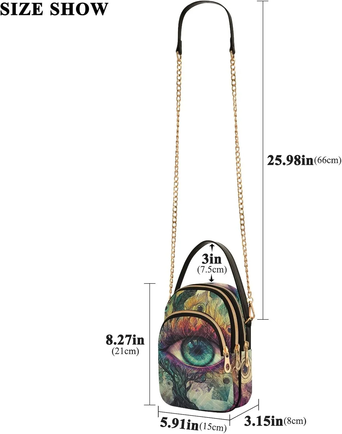 Cow Skull with Leopard Print Quilted Shoulder Handbag Chain Purse