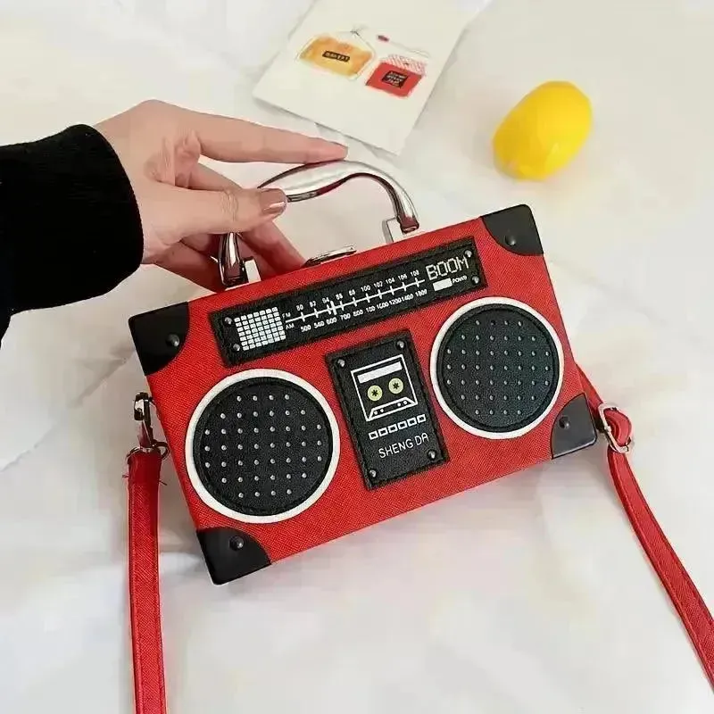 Creative Radio Box Shaped Handbag