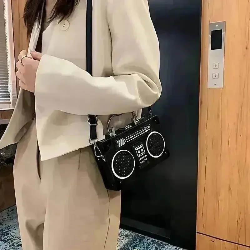 Creative Radio Box Shaped Handbag