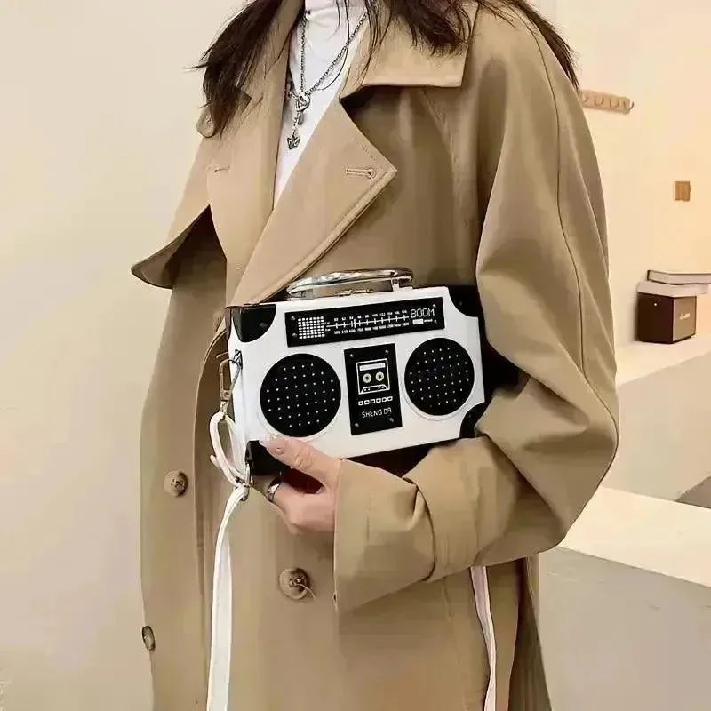 Creative Radio Box Shaped Handbag