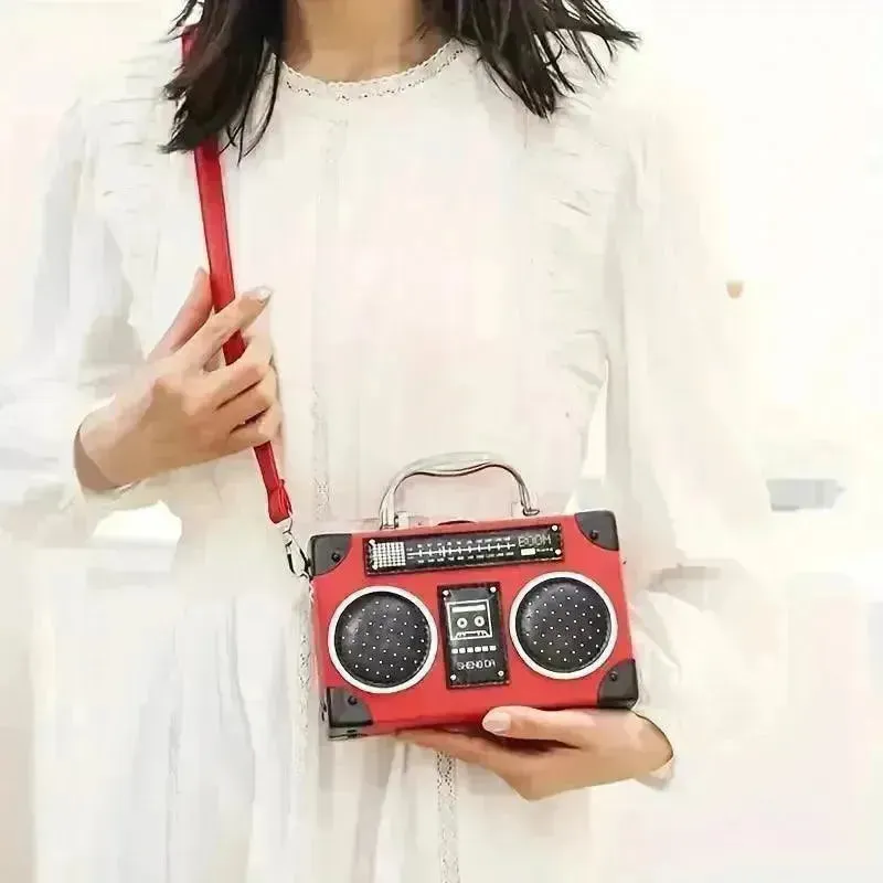 Creative Radio Box Shaped Handbag