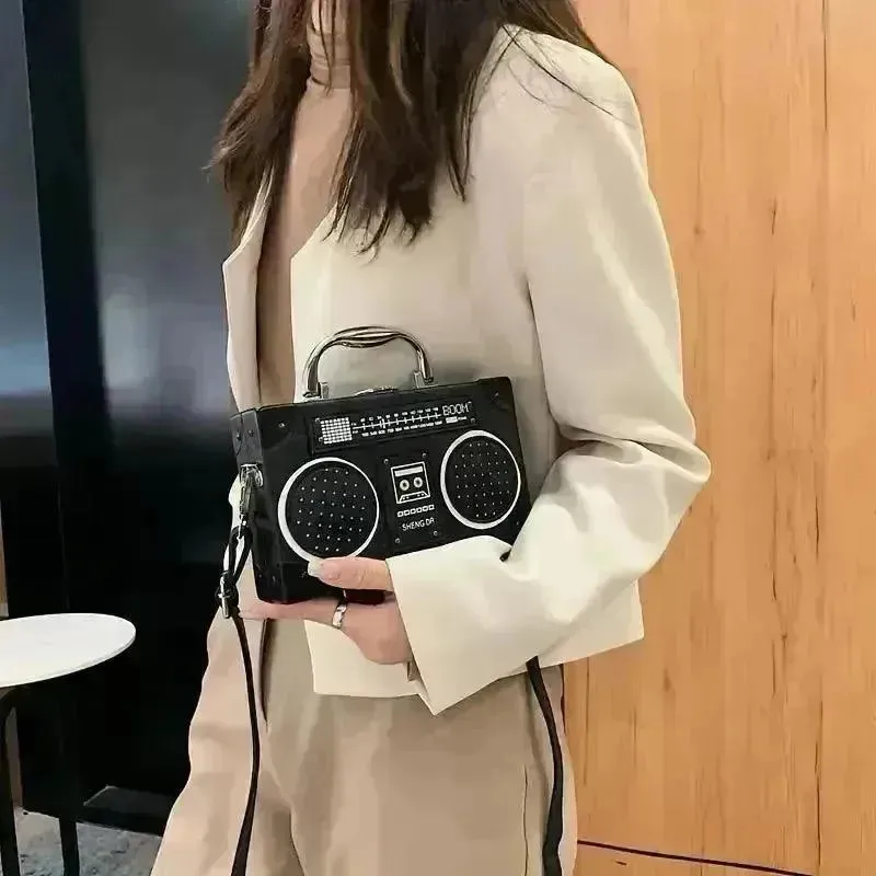 Creative Radio Box Shaped Handbag