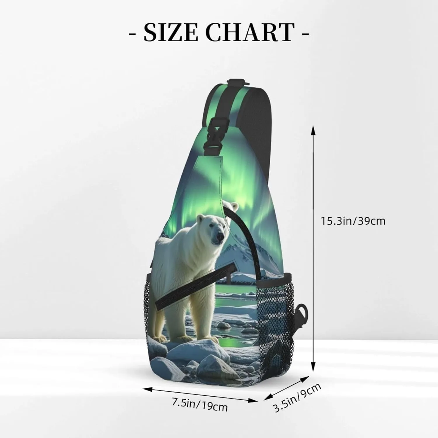 Cross Chest Bag Sling Backpack Rainbow Fish Scale Sling Bag Crossbody Shoulder Bag Travel Hiking Daypack