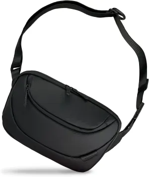 Crossbody Bag for Men, 10L Multi-Pocket Fanny Pack Sling Bag Chest Bag Dual Pocket Water-Resistant Waist Pack for Women Men
