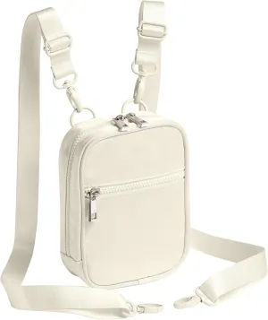 Crossbody Bag Sling Purse for Women Travel, Multi Position Fanny Back Pack with 2 Adjustable Straps 1.5L(Cream)
