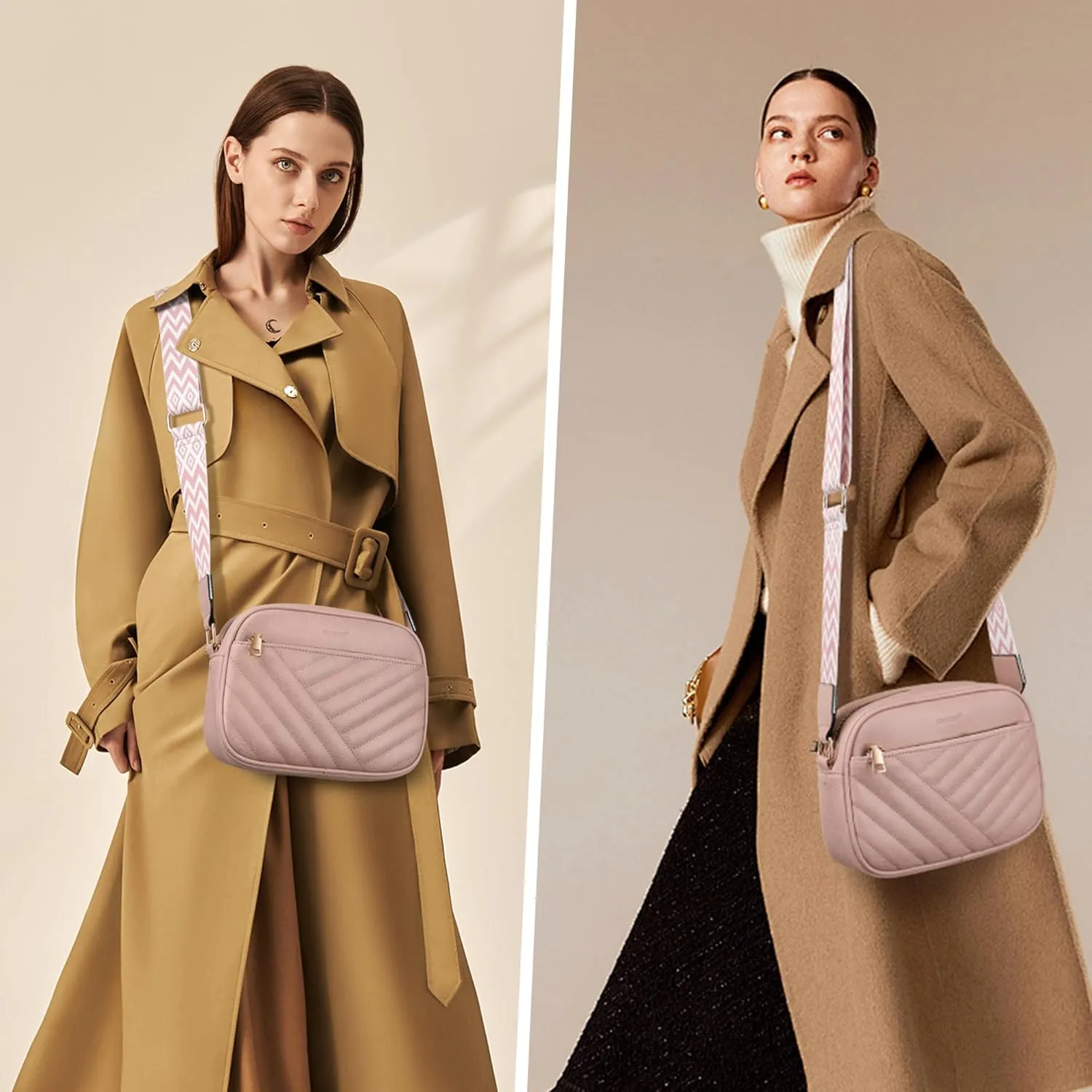 Crossbody Bags for Women Purses for Women Vegan Leather crossbody purse Handbags with Ajustable Strap