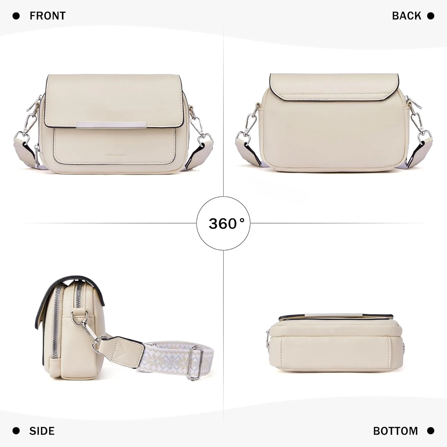 Crossbody Bags for Women Small Crossbody Wallet Purses with Card Slots Leather Shoulder Handbags Travel/Daily Use