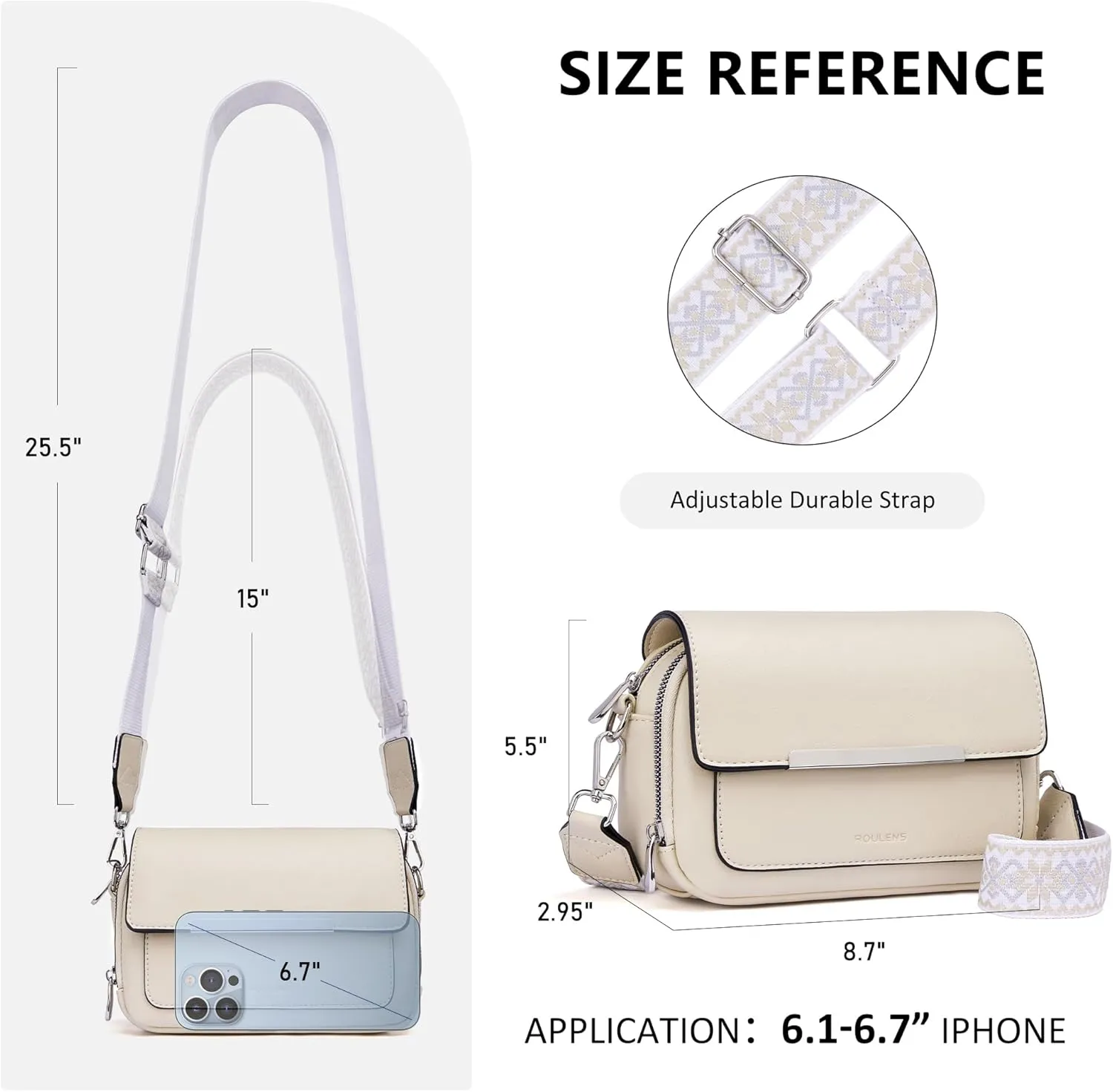 Crossbody Bags for Women Small Crossbody Wallet Purses with Card Slots Leather Shoulder Handbags Travel/Daily Use