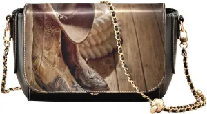 Crossbody Bags for Women Trendy Women's Black Shoulder Bag Small PU Leather Flap Cross Body Bag Handbags