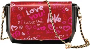 Crossbody Bags for Women Trendy Women's Black Shoulder Bag Small PU Leather Flap Cross Body Bag Handbags