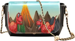 Crossbody Bags for Women Trendy Women's Black Shoulder Bag Small PU Leather Flap Cross Body Bag Handbags